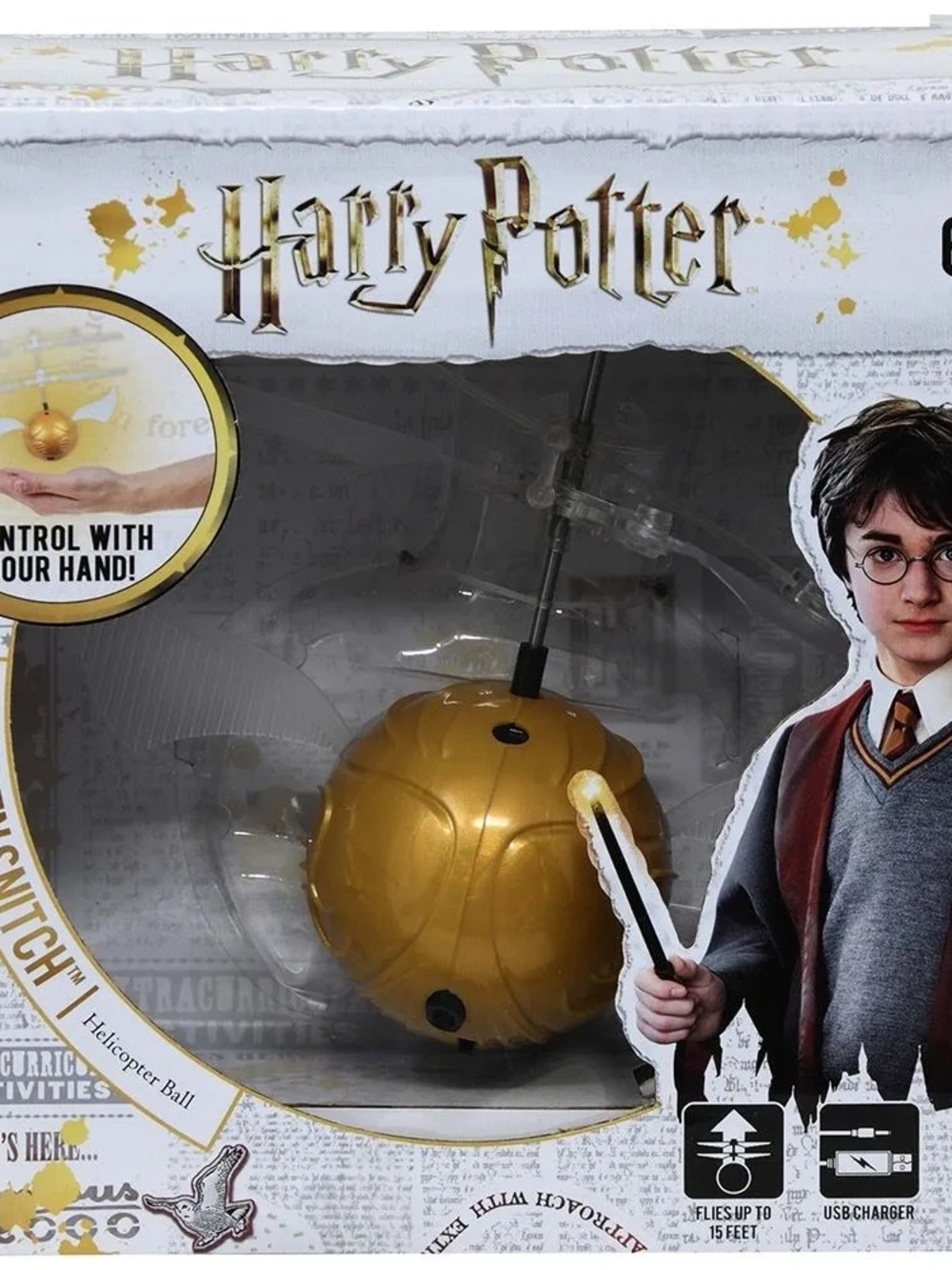 Harry Potter: World Tech Toys Golden Snitch Ball IR UFO Helicopter Kids Toy NIB*